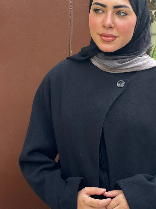 The black side button jacket